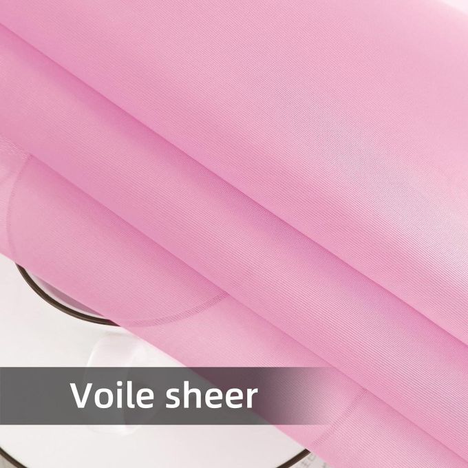 (NEW  ARRIVALS!) PINK  SHEERS For Living Room Windows and Doors