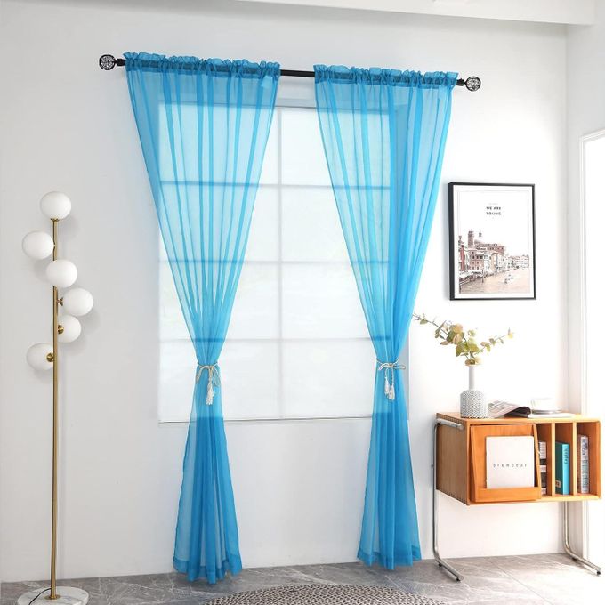 (NEW  ARRIVALS!) SKY BLUE sheer For Living Room Windows and Doors