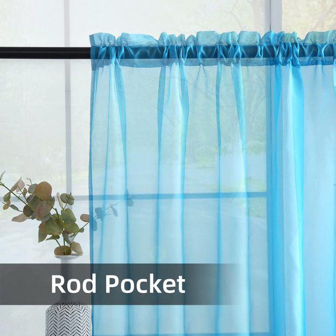 (NEW  ARRIVALS!) SKY BLUE sheer For Living Room Windows and Doors