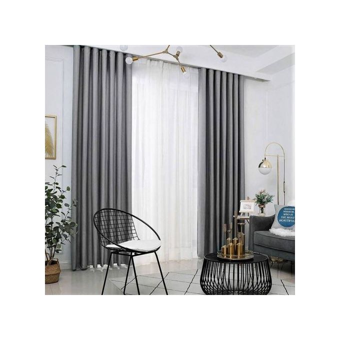 GREY Curtain For Living Room, Dining Room, and Bedroom Window and Door