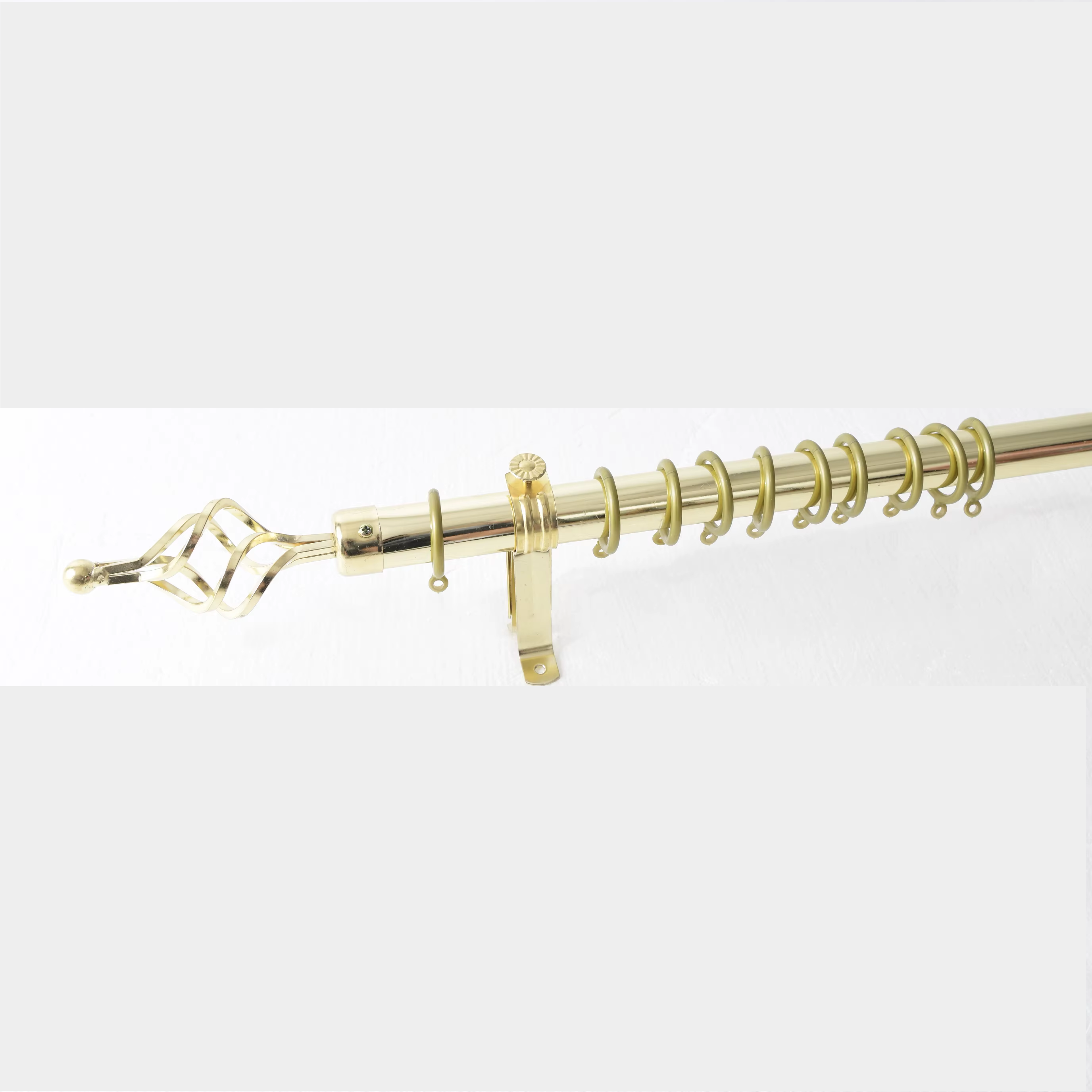 2M Modern Double  Adjustable GOLD Curtain Rod for windows and doors