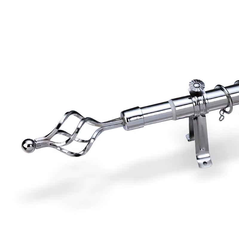 New Extendable double Curtain Rod for windows and doors, Ideal for Hoisting Curtains and Sheers With Ease For Modern Look, Available in 2M, 3M and 4M, All With a Diameter of 28MM and Easy Setup