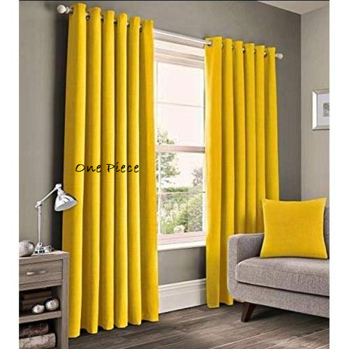 ONE PIECE OF  MUSTARD YELLOW  CURTAIN for your living room windows (select your preferred length for each piece as well as number of pieces you need)