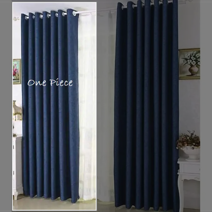 Navy Blue Curtain For Window And Door Sitting Room Bedroom And Balcony. Note: Please Carefully Select Your Preferred Number of Pieces/Panels and their respective lengths.