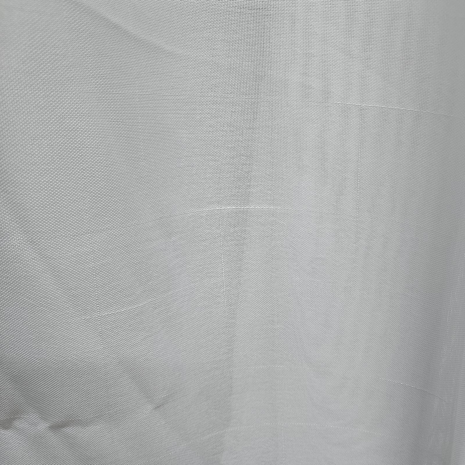GREY CURTAINS 2Pcs (1.5m Each) With 2M WHITE HEAVY SHEER For Living Room Window And Door