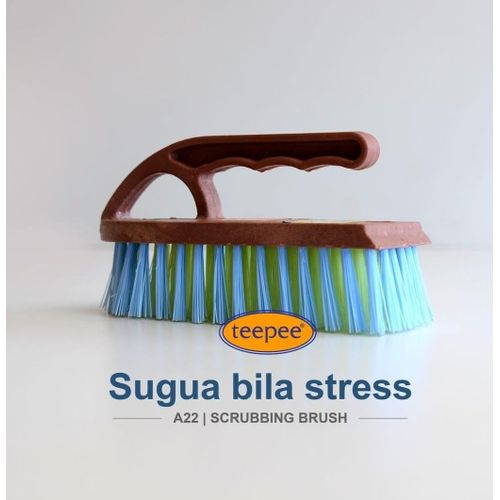 Teepee Stiff Bristles Scrubbing Cleaning Brushes, Heavy Duty Scrub Brush Set for Bathub, Tile, Sink,Dish,Carpet, Bathroom, Kitchen