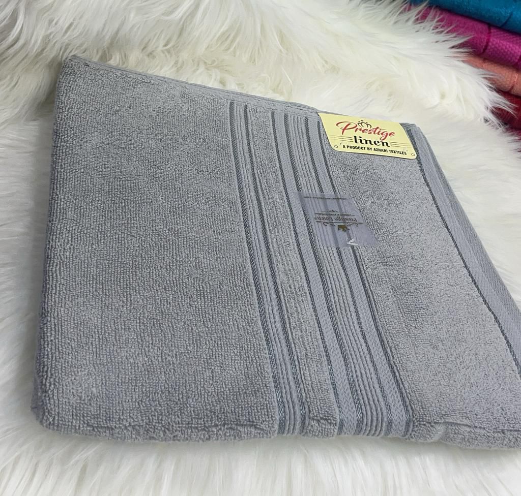 Prestige large coloured towels 90x165cm made from 100% Cotton, making them exceptionally soft and durable. Whether it’s a face towel, hand towel, bath towel, or bath sheet, the plush thickness helps