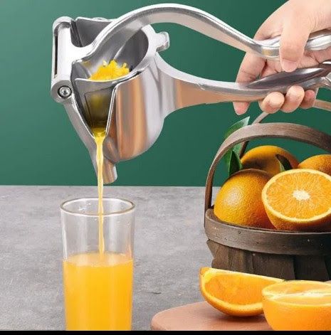 Stainless steel Hand Press Fruit Juicer Manual Squeeze Juice Extractor Maker For Orange Lime Grapefruit Presser  Multifunctional manual juicer lemon orange juicer. Safer and more durable, it is easy t