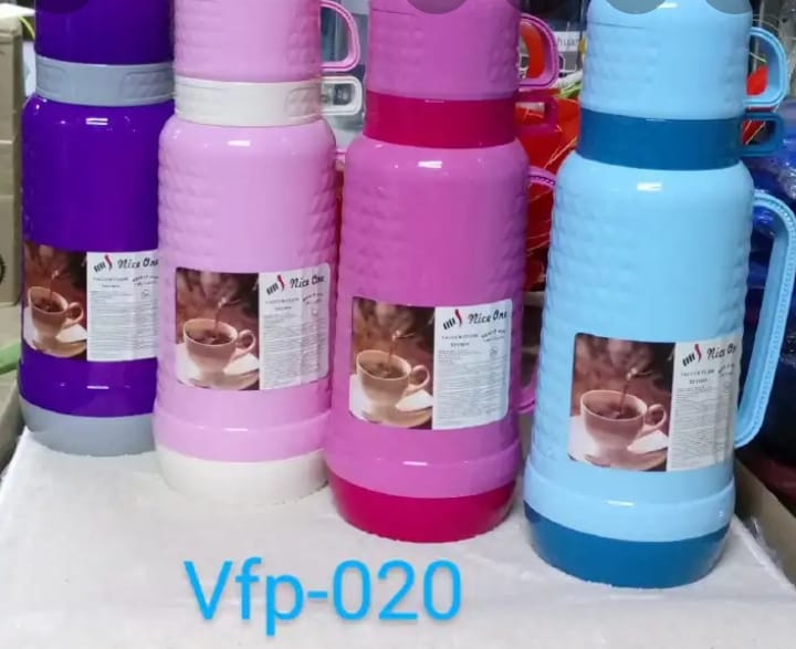 Niceone 1.8 vaccum flask  Nice One Assorted Flasks 1.8 litres come in different designs and colors from blue, to green and pink. The flask is user friendly and able to keep food hot or cold for upto 1