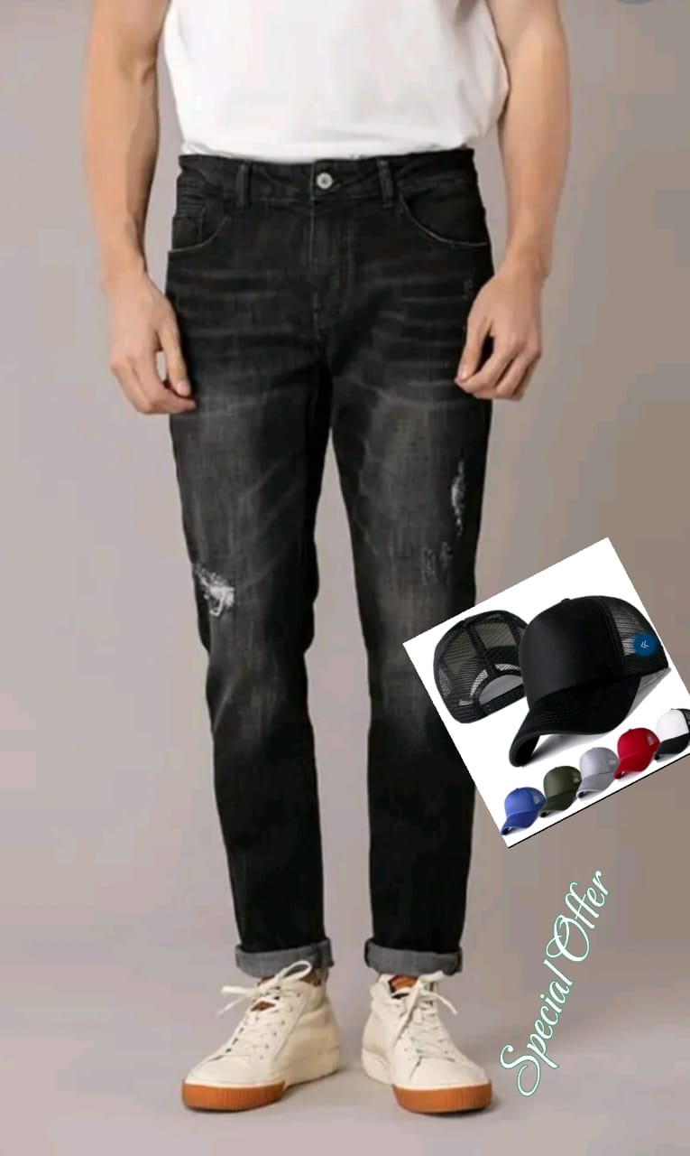 MEN JEANS SLIM FIT Men's Modern Series Slim Straight Leg Jeans Trousers for men,Denim Jeans Trouser, Hot sale&DiscounT WITH A FREE CAPE