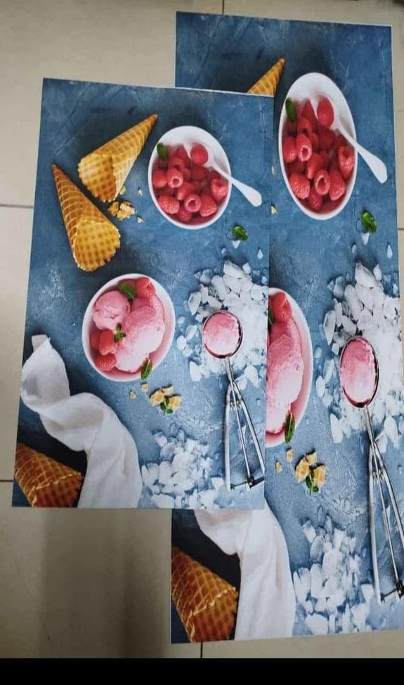 2 PC KITCHEN MATS RUBBER BOTTOM  This kitchen mat is a stylish and practical addition to any home. Its durable material provides comfort while standing, making it perfect for your kitchen, laundry roo