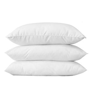 Fluffy Fiber Pillows 3 Pieces In 1 Set -White 600grams