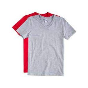 2 In 1 Men's V-Neck Cotton T-Shirts Short sleeve