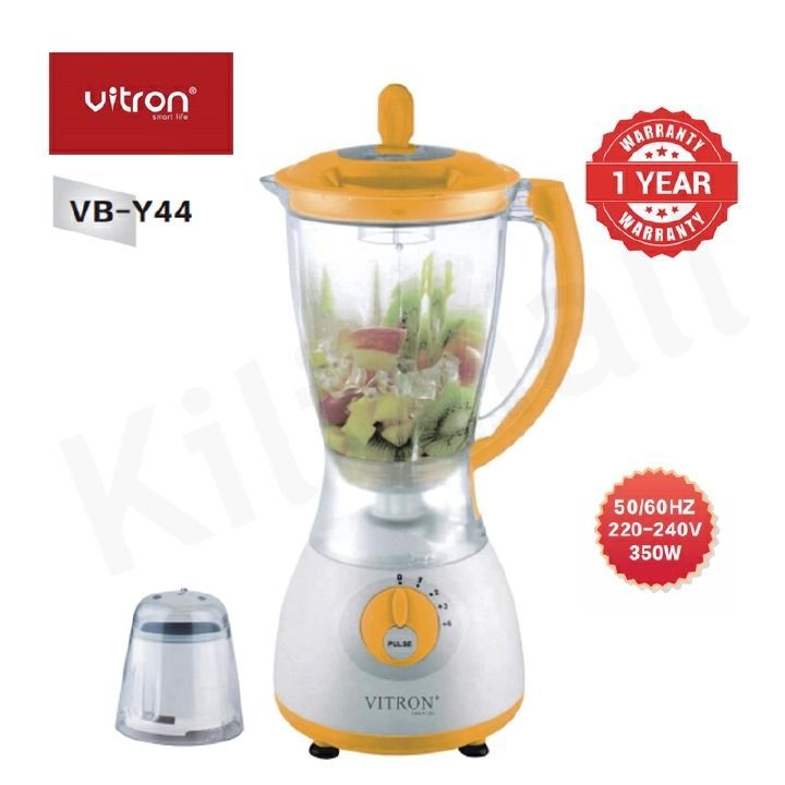 Vitron VB-Y44, 1.5L 2 In 1 Countertop Blender with Grinding Machine and Coffee Mill Fruit  Juicer with Powerful 4 Speed Motor VB-Y44