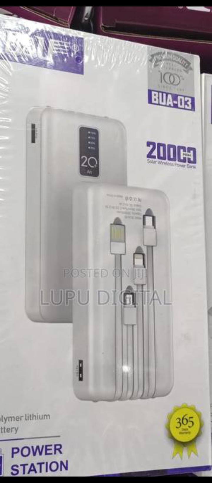B&U Power Bank-20000 mAh Capacity: 20000mAh, suitable for multiple charges of mobile phones and other devices