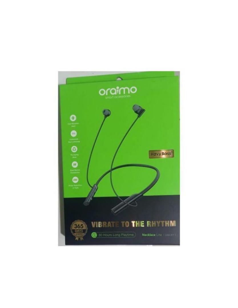 Oraimo Wireless Earphones -Neckband Light Weight  NeckbandEarphones, , Noise Cancellation Technology Active