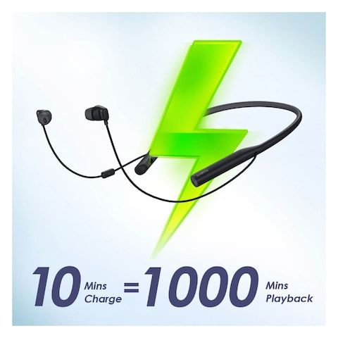 Oraimo Wireless Earphones -Neckband Light Weight  NeckbandEarphones, , Noise Cancellation Technology Active