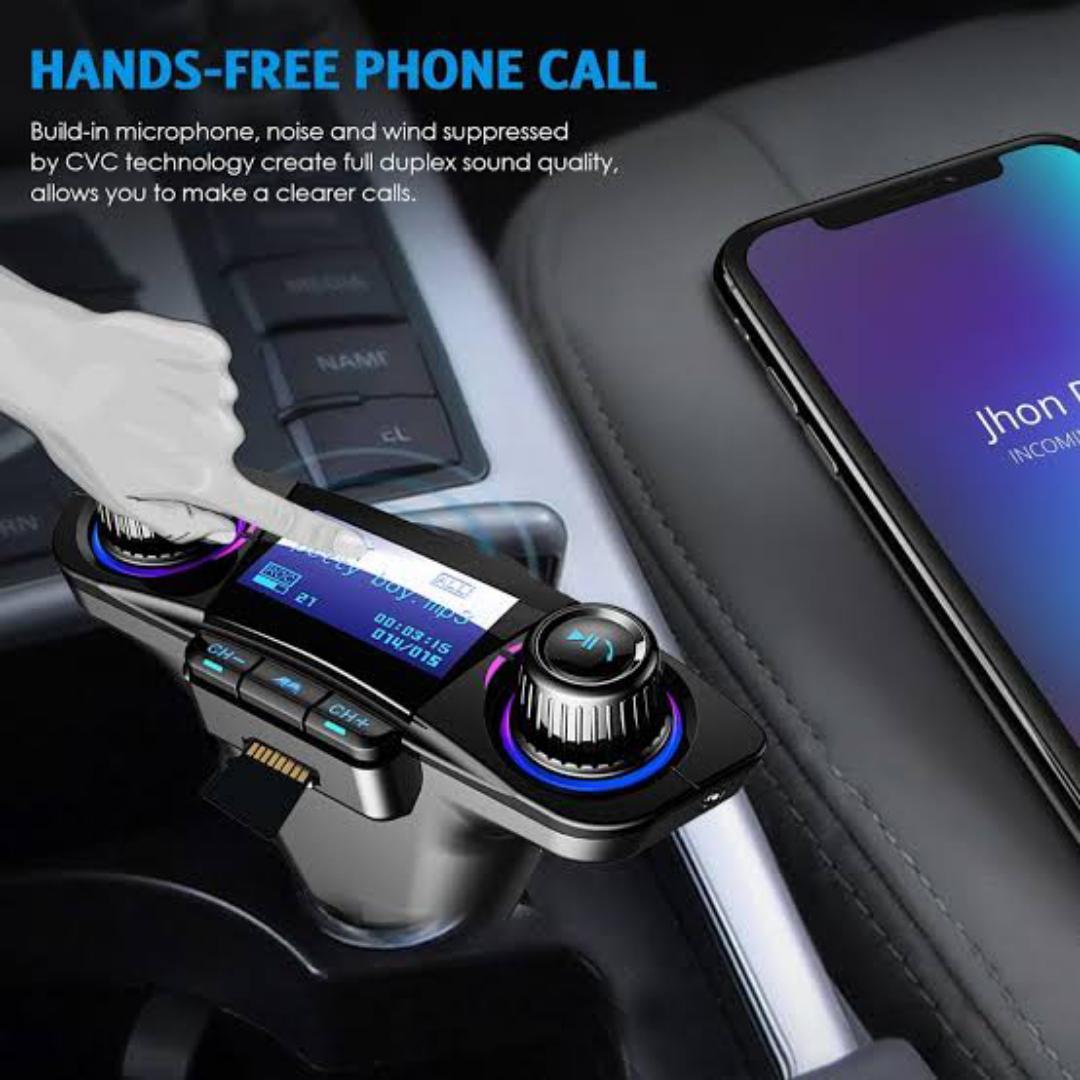 M20 Car Modulator, Bluetooth Dual Usb Car Fm Player 12-24 V