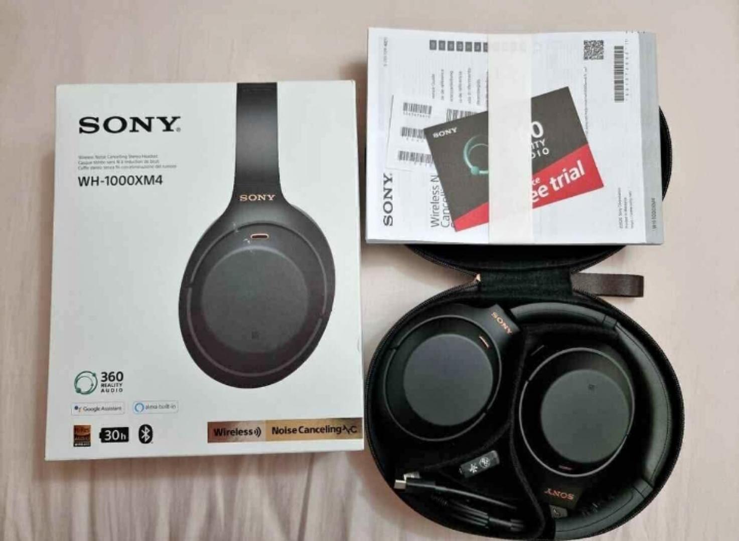 Sony WH-1000XM4 Wireless Headphones-Noise Cancelling Technology, Built in Mic, 5.0v Bluetooth Technology, Adaptive Noise Cancelling Technology, Wireless Headphones