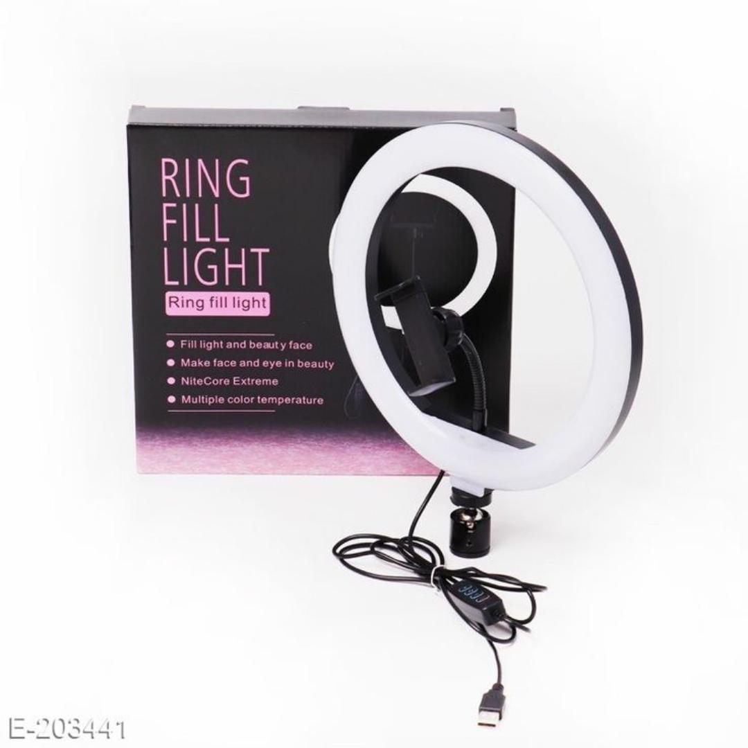 10" Led Soft Ring Light with 2.1 M Adjustable Tripod and a Phone Holder for Photography and Selfie