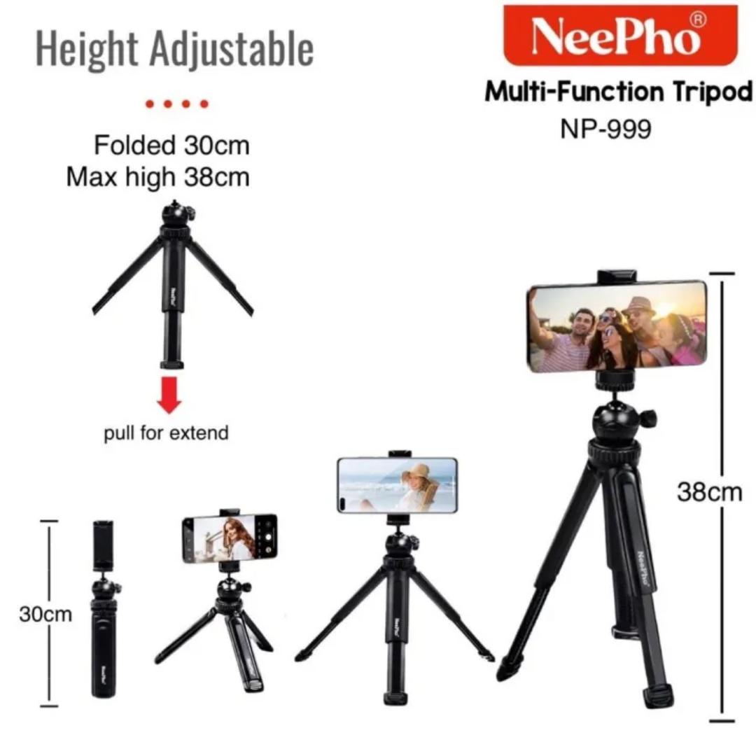 Neepho NP-999 Tripod Multifunction Tripod with handheld extendable Selfie Stick