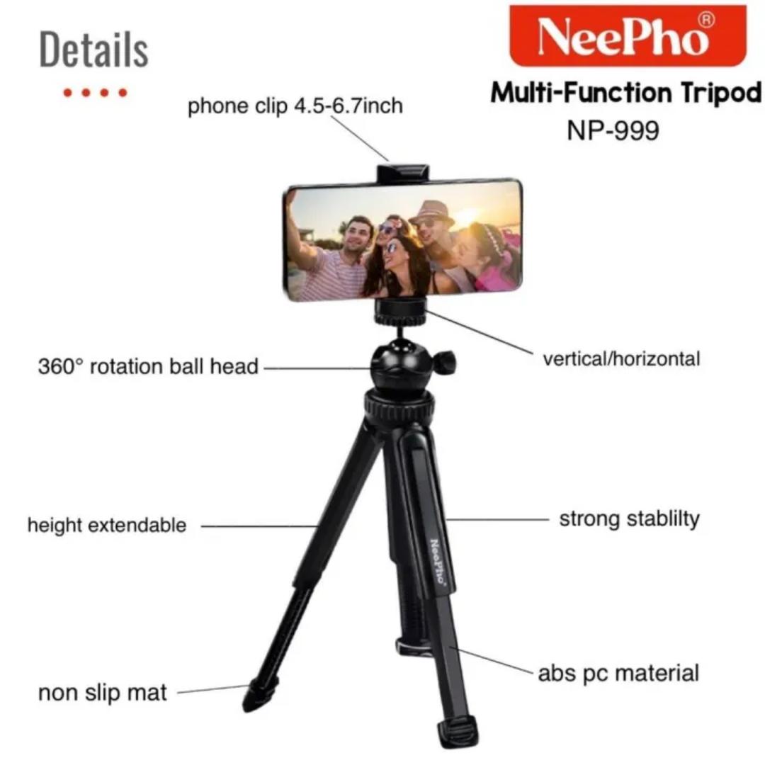 Neepho NP-999 Tripod Multifunction Tripod with handheld extendable Selfie Stick