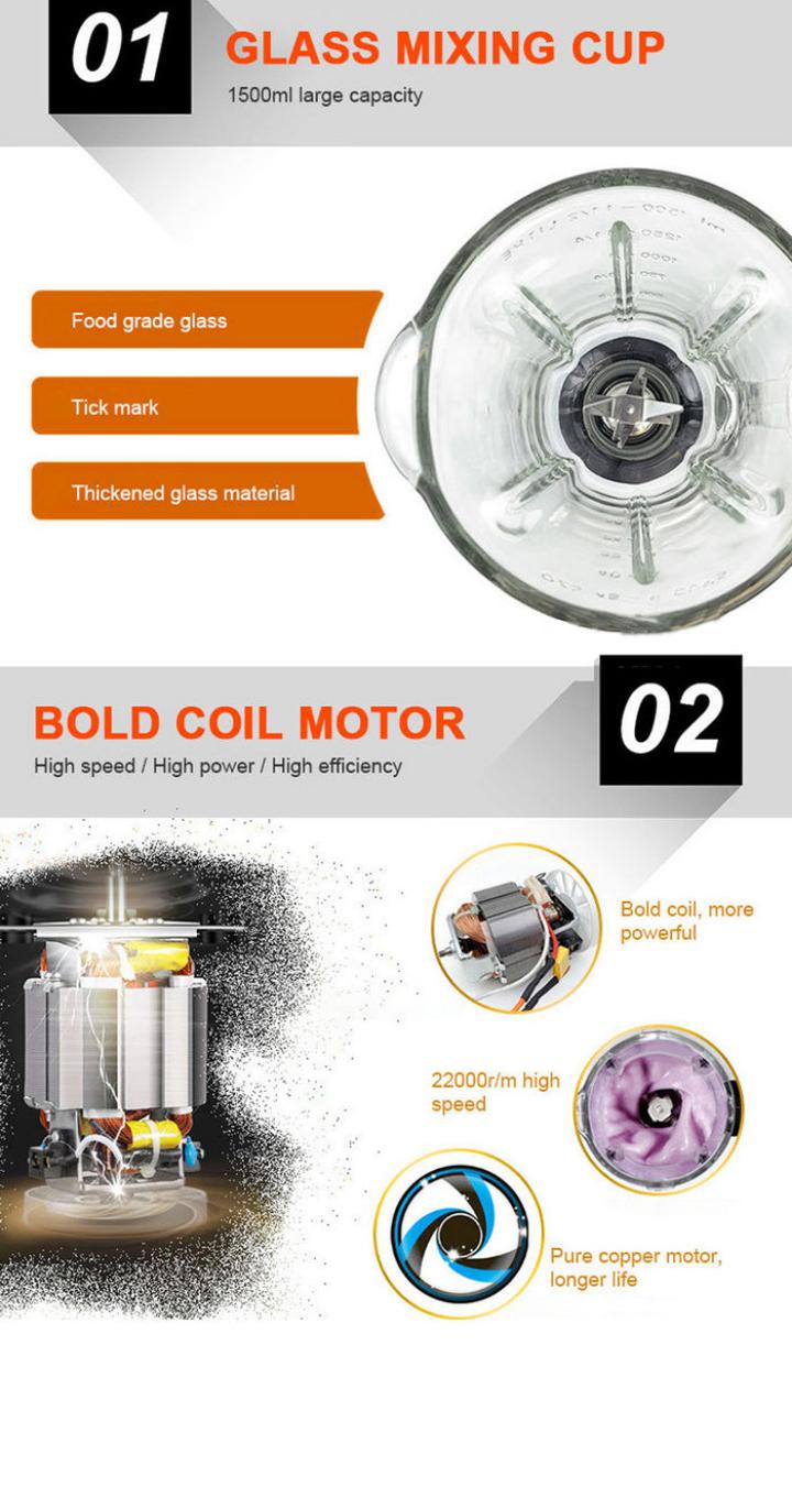 Vitron 2 in One VB-Y66 Blender - 350 W Smart Life