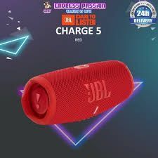 AMAZING MUSIC Jbl CHARGE 5 WIRELESS PORTABLE BLUETOOTH SPEAKER , 20 HOURS BATTERY LIFE, WATERPROOF, MUSIC STEREO, AUDIO PARTY SPEAKER, CAN ALSO FUNCTION AS A POWER BANK TO CHARGE OTHER DEVICES