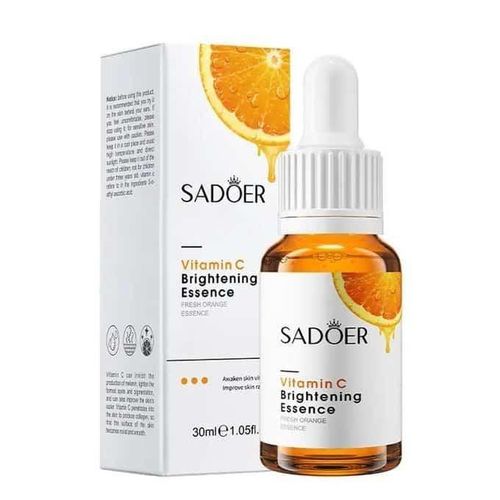 SADOER 5Pcs Vitamin C Whitening Skin Care Set: Face Cream + Serum + 2 Face Masks + Face Cleanser For Skin Glowing, Treating Dark Spots, Anti-wrinkles, Smoothening Face & Improving Skin Texture Set