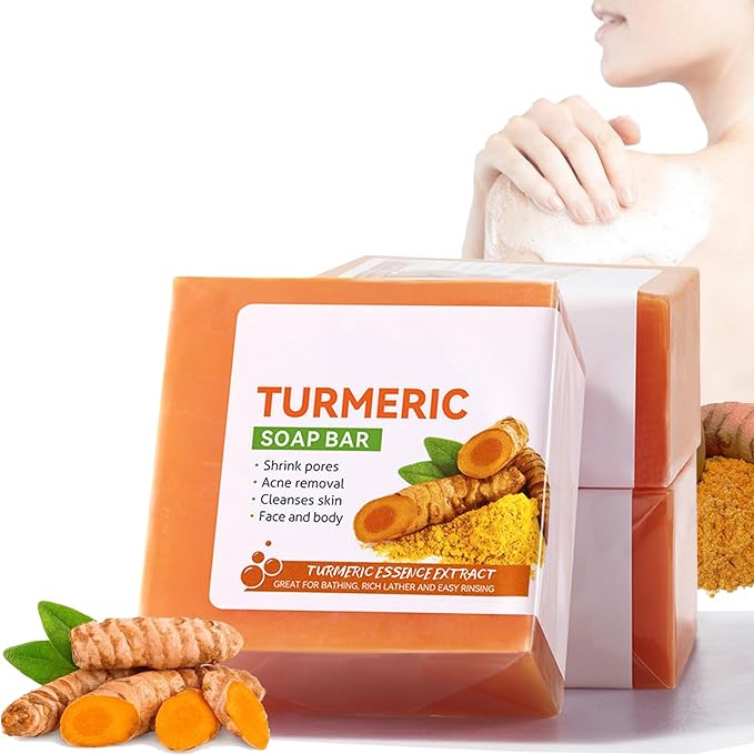 Turmeric Skincare Set For Anti-Aging Glowing Skin,Include Face Cleanser- Turmeric Oil Serum-Toner-Face Cream-Tumeric Soap-3*Sheet Mask For Dark Spot Corrector Remover Anti Aging Firming(Set)