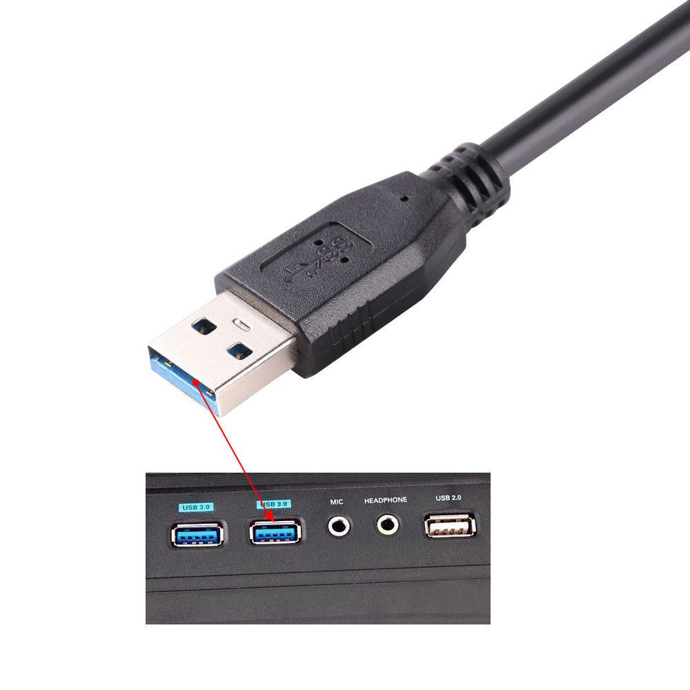 USB 3.0 Micro External HDD Hard Drive Disk Cable BLACK