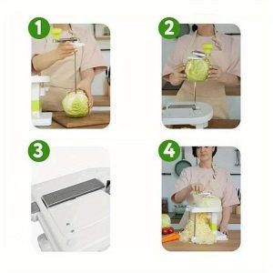 Fast Cabbage Cutter Manual Vegetable Cutter Shredder Slicer Machine