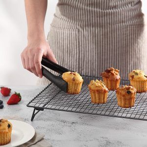 Cooling Rack with Collapsible Folding Legs Cooling Racks for Cooking and Baking Cooling Net Oven Accessories black