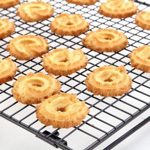 Cooling Rack with Collapsible Folding Legs Cooling Racks for Cooking and Baking Cooling Net Oven Accessories black