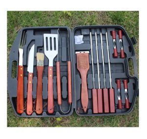 BBQ Kit Barbecue Steel Set Spatula Fork Skewer