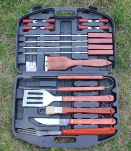 BBQ Kit Barbecue Steel Set Spatula Fork Skewer