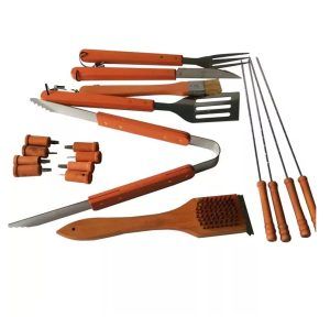 BBQ Kit Barbecue Steel Set Spatula Fork Skewer