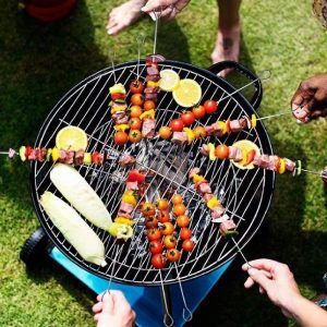 BBQ Kit Barbecue Steel Set Spatula Fork Skewer Grill Accessories Tools Utensils