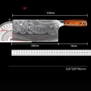 Stainless Steel Kitchen Cleaver Knife Meat Professional Chef Butchers Knife LARGE