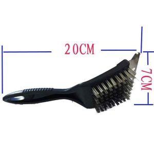 Grill Brush Brass Cleaning Scraper Grime cleaner BBQ kitchen metallic