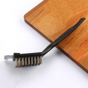 Grill Brush Brass Cleaning Scraper Grime cleaner BBQ kitchen metallic