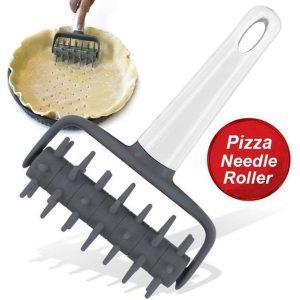 Pizza Needle Roller Dough Bread Pin Crust Cake Pie Cookies Cutter Puncher Hole