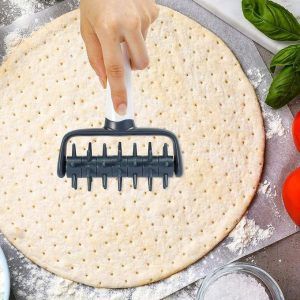 Pizza Needle Roller Dough Bread Pin Crust Cake Pie Cookies Cutter Puncher Hole