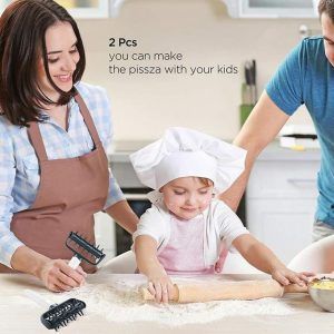 Pizza Needle Roller Dough Bread Pin Crust Cake Pie Cookies Cutter Puncher Hole