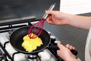 Silicone Whisk Stainless Steel Nonstick Heat Resist metallic