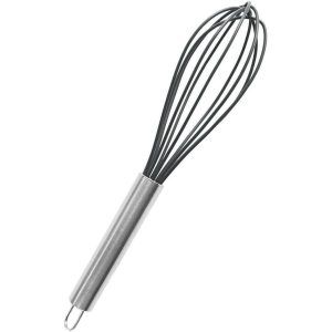 Silicone Whisk Stainless Steel Nonstick Heat Resist metallic