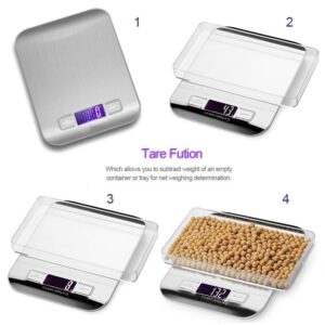 Food Scale 10kg and 5kg/1g Kitchen Digital Electronic Weighing LCD