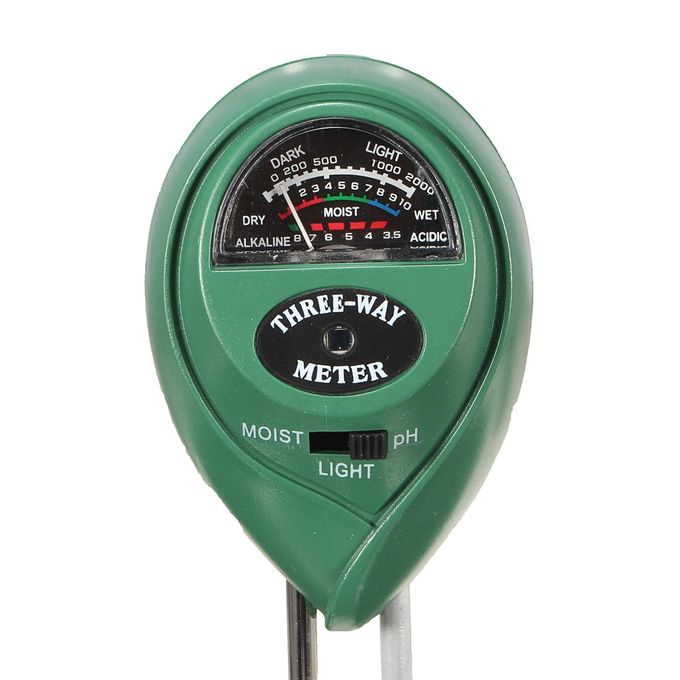 3 In 1 Soil PH Tester Detector Moisture Meter Light