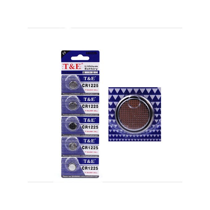 5 Pack CR1225 Lithium Battery Cell Coin Button 3V