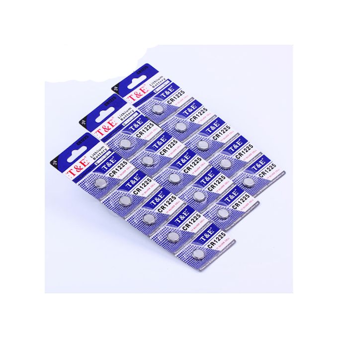5 Pack CR1225 Lithium Battery Cell Coin Button 3V